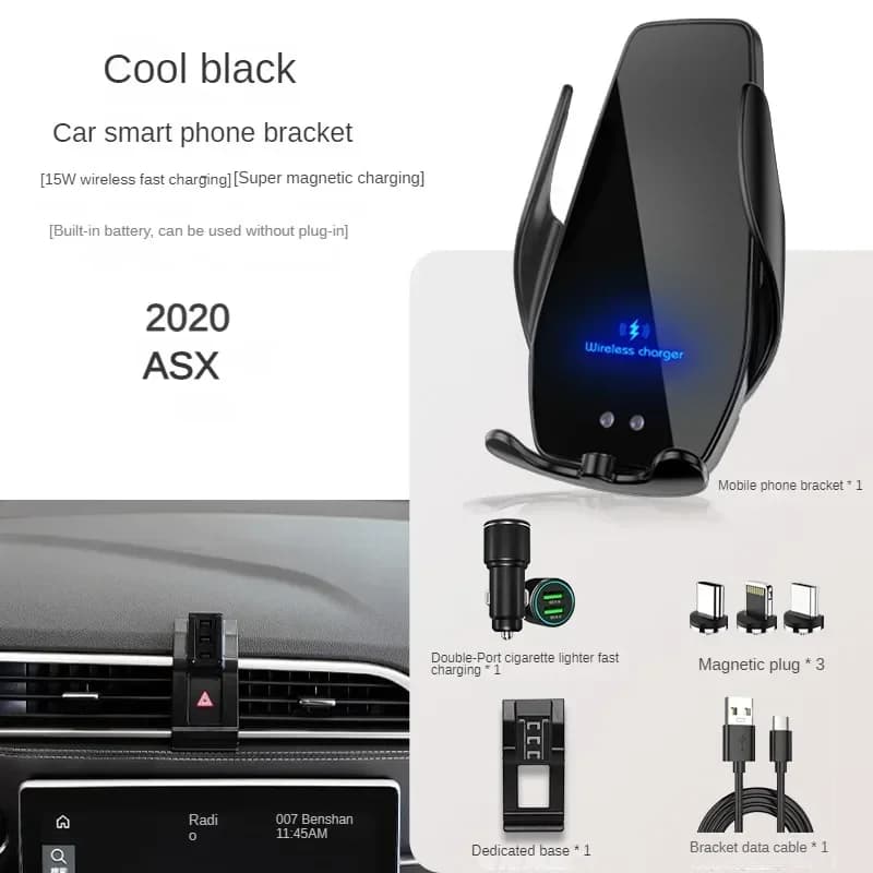 2020-2021 Per Mitsubishi ASX Supporto Del Telefono Mobile Caricatore Senza Fili Supporto Per Auto Staffa di Navigazione Supporto GPS 360 Rotante