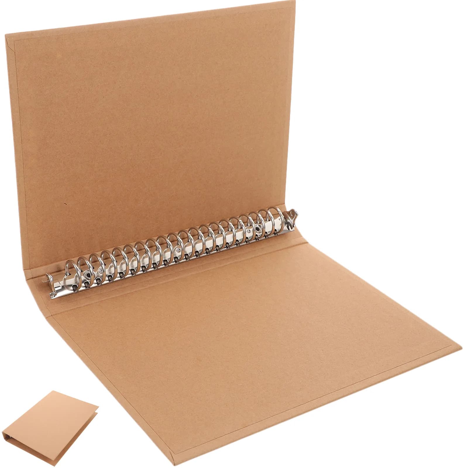 1 copertina per raccoglitore in carta kraft A5, raccoglitore per documenti ricaricabile, organizer per quaderni a fogli mobili, per agenda scolastica