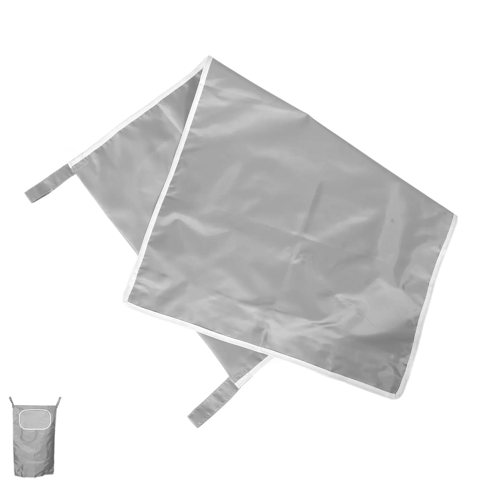 Hanging Laundry Hamper Bag Breathable Mesh Organizer Space Saving Door Wall Mount Design with Zippered Bottom for Small Spaces