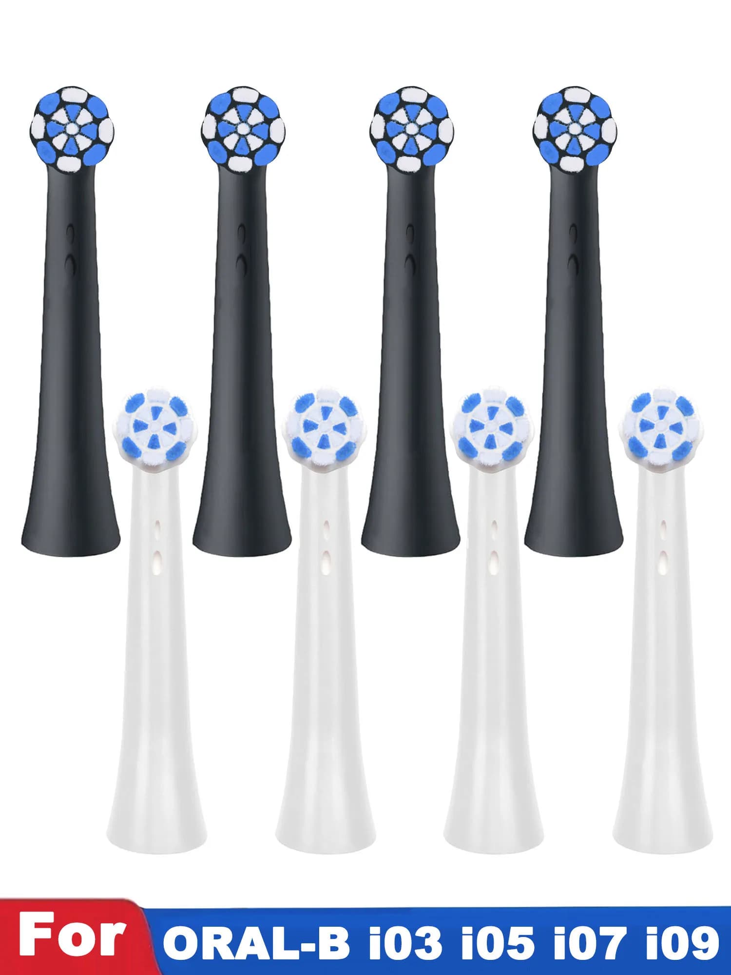 Replacement heads for toothbrush 4 pieces compatible with Braun Oral B iO 3 4 5 6 7 8 9 10