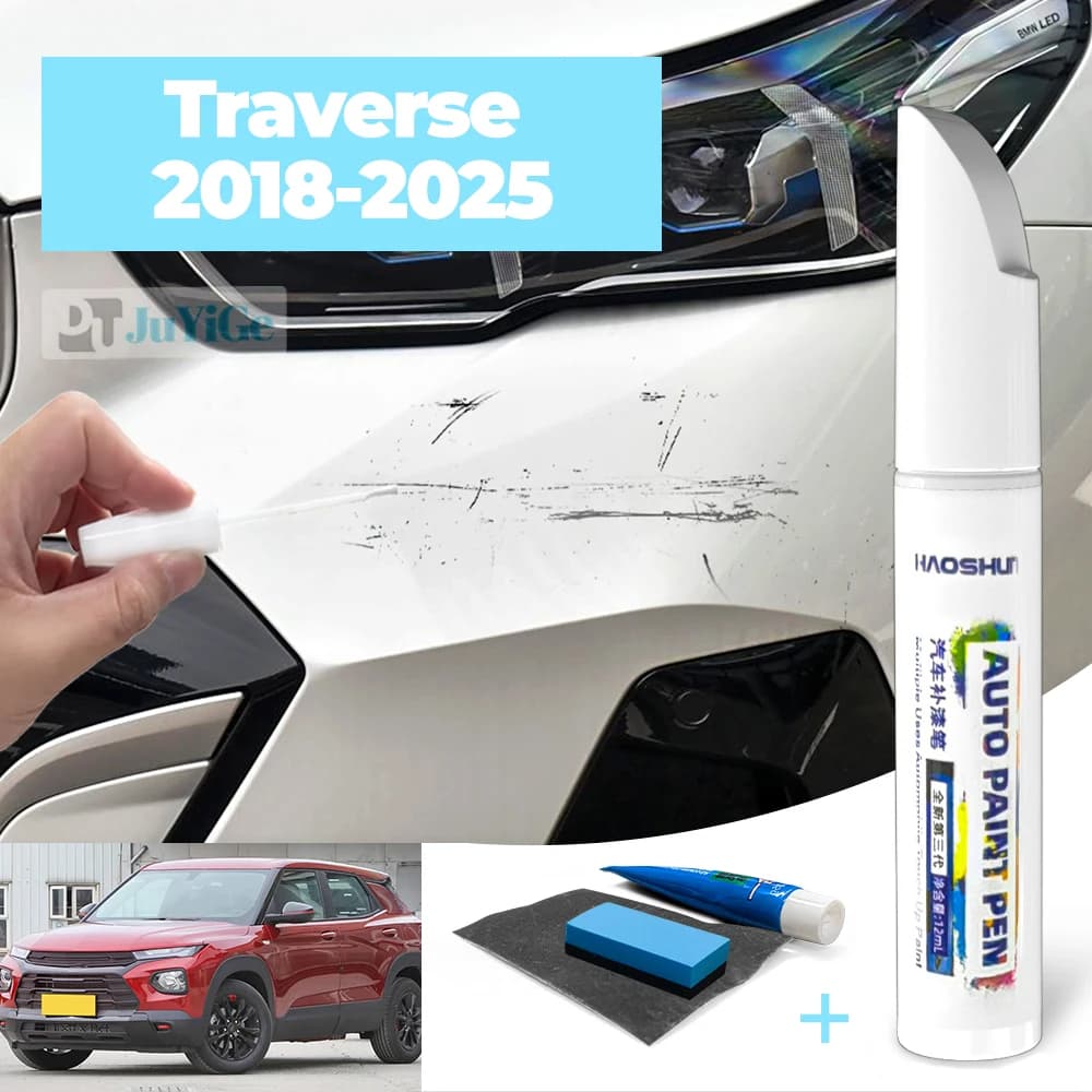 Penna per Verniciatura Auto per Chevrolet Traverse MK2 2018-2025 2019 2020 2021 2022, Cura della Vernice, Riparazione Graffi, Cera per Rimozione Graffi