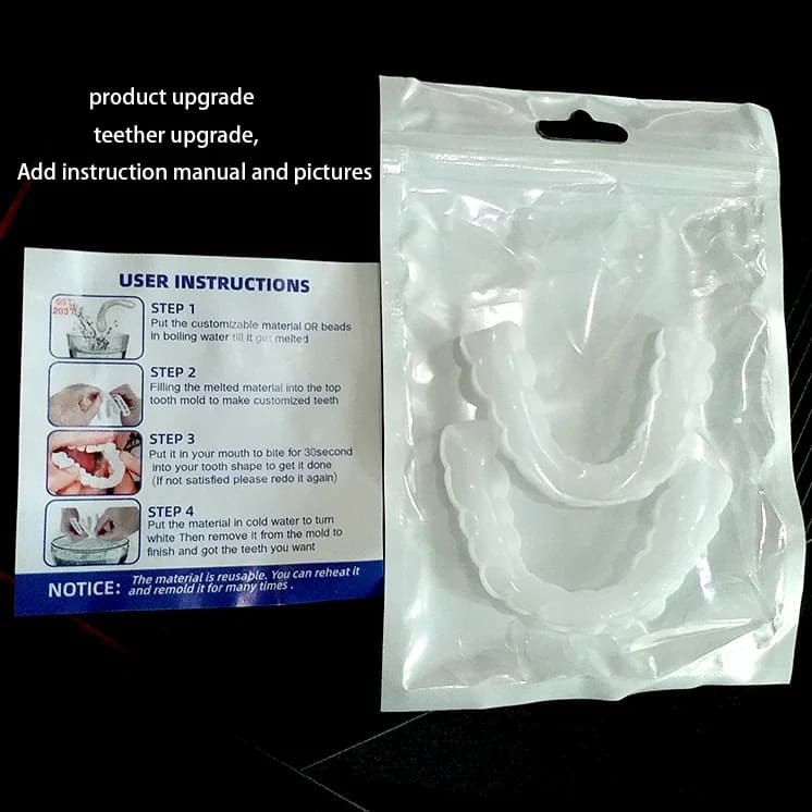 Hot Perfect Smile Tooth Cover for fake teeth Fake teeth Veneers White teeth whitening Snap Cover Cosmetics Protected Care