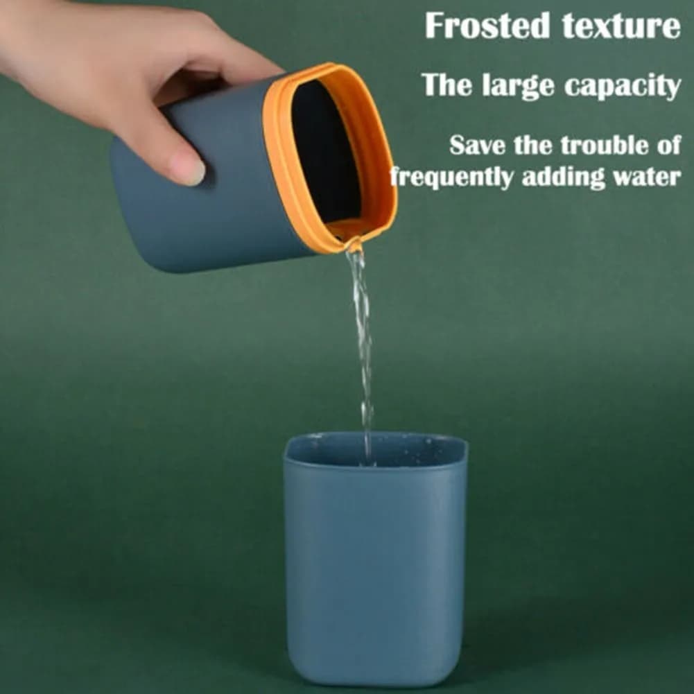 Keep Your Toothbrush Clean and Organized with this Compact Toothbrush Holder Lightweight and Perfect for Outdoor Travel Blue