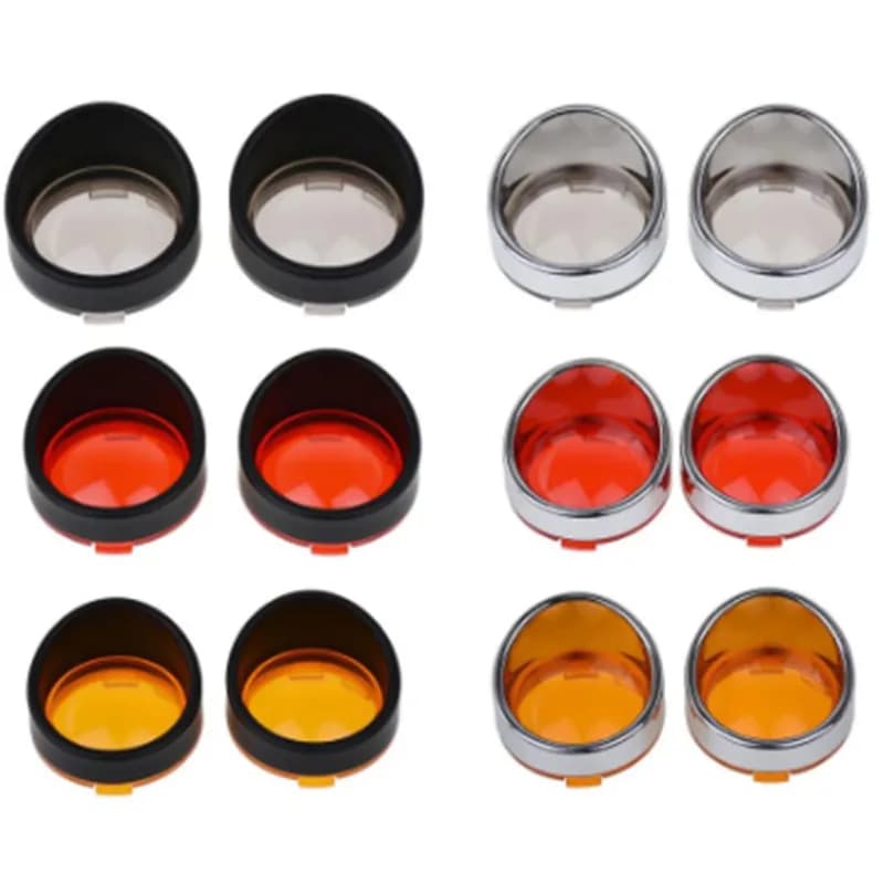 Decorative Rings for Motorcycle Direction Indicators, Lens Frames for Harley Sportster 883 1200 Fat Boy Road King Night Train
