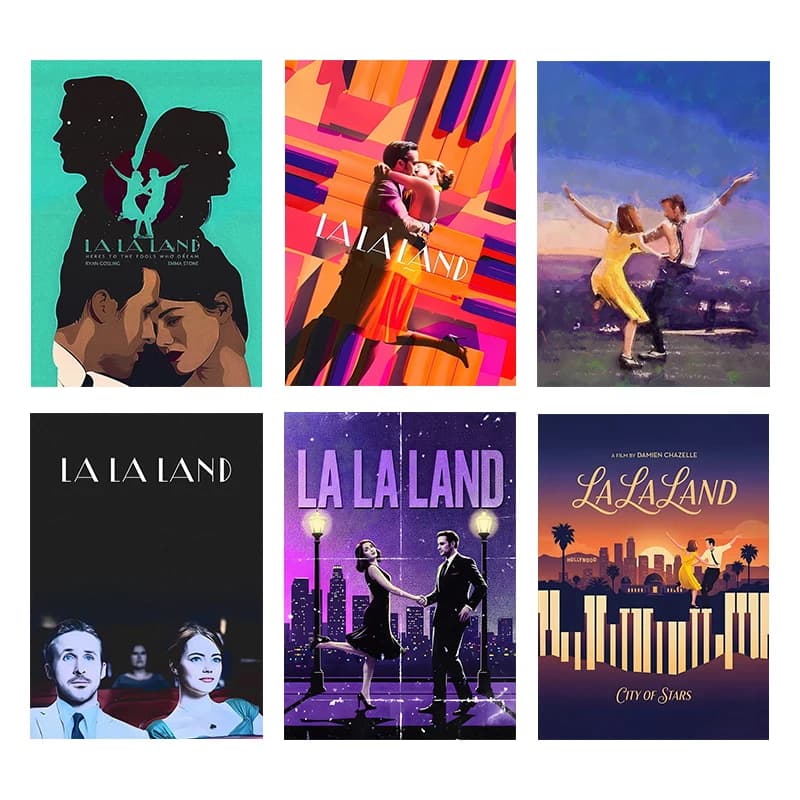 Movie La La Land Posters Classic Music Movies Prints Canvas Painting Lalaland Wall Art Pictures Home Living Room Modern Decor