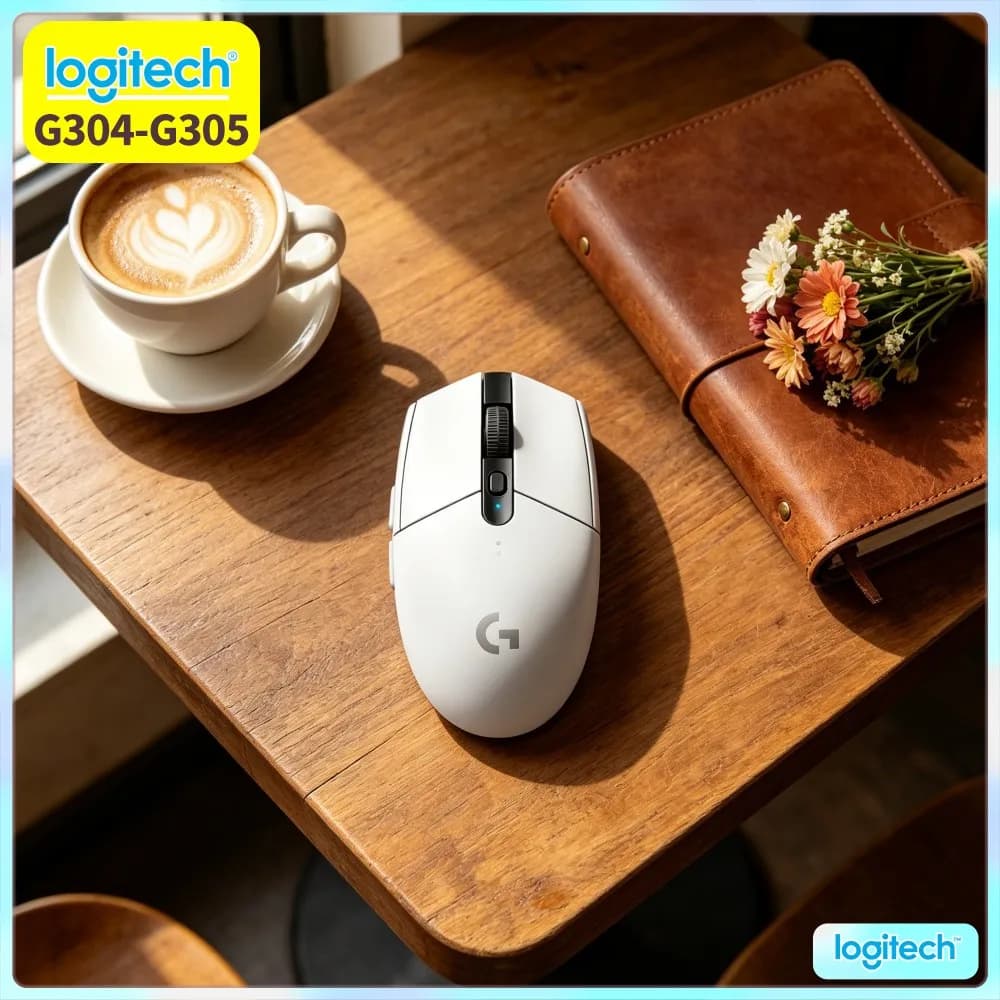 Logitech G304 LIGHTSPEED Wireless Gaming Mouse 12000 DPI 1Ms Latency HERO Sensor 250Hr Battery Portable Design Users