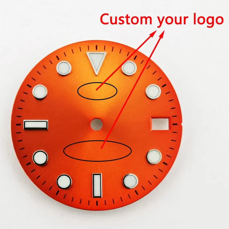 LOGO personalized watch or dial, laser engraved back cover of the case, strap, crown