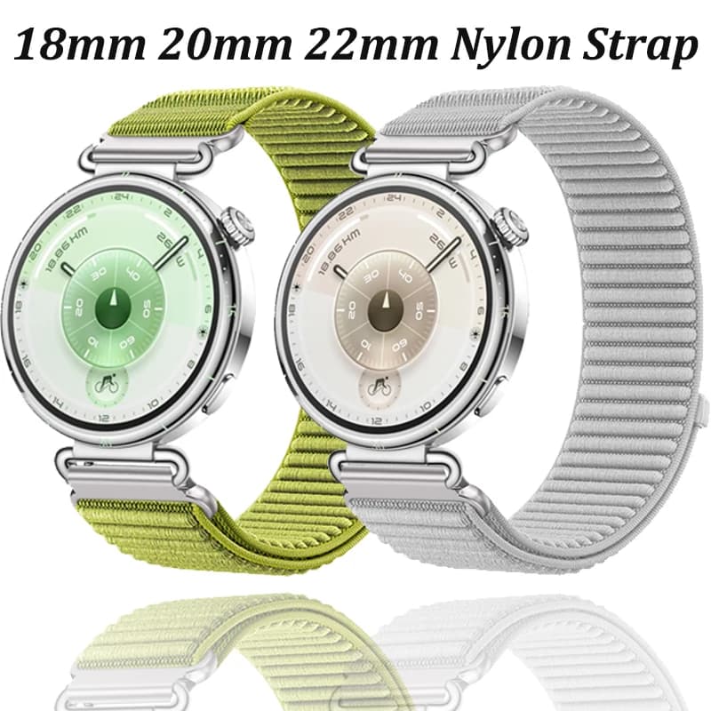 Cinturino in nylon da 18/20/22 mm per Huawei Watch GT6-5-4 Pro 41/46mm, cinturino sportivo elastico regolabile e confortevole, cinturino Xiaomi Watch S4 41mm
