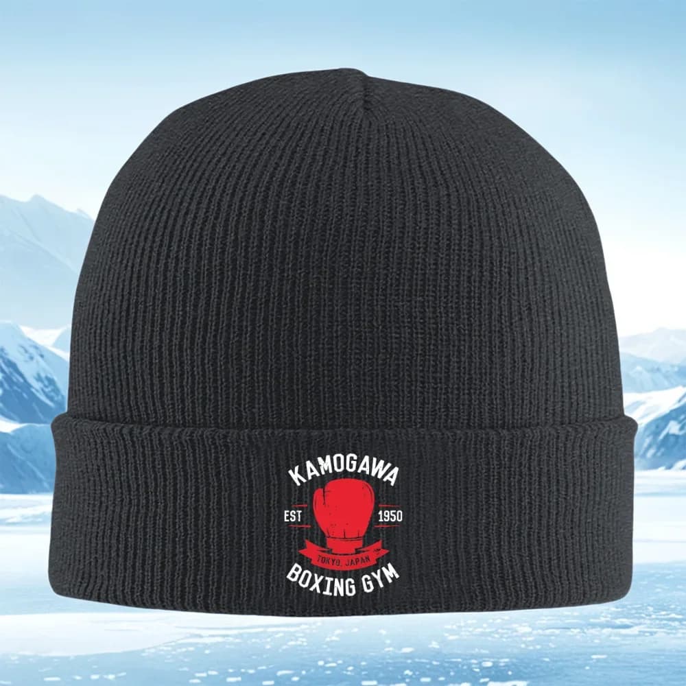 Boxing Gloves, Tokyo, Gym Knitted Hat Man Woman Berretto unisex Berretto pullover Winter Thermal Hot Christmas Outdoor Cycling Hiking Sk