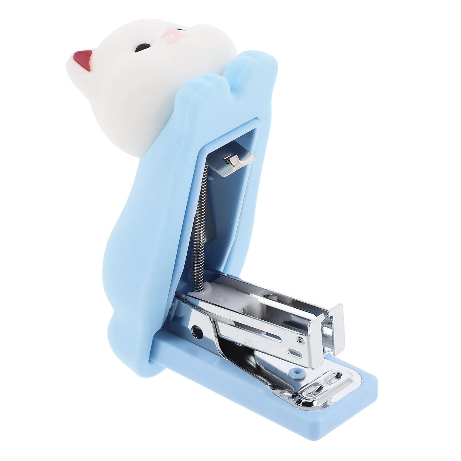 Cucitrice da Scrivania a Forma di Cane Cartone Animato, Piccola, in PVC e Silicone, Portatile per Ufficio e Aula, Cucitrice Carina per Insegnanti e Scrivania