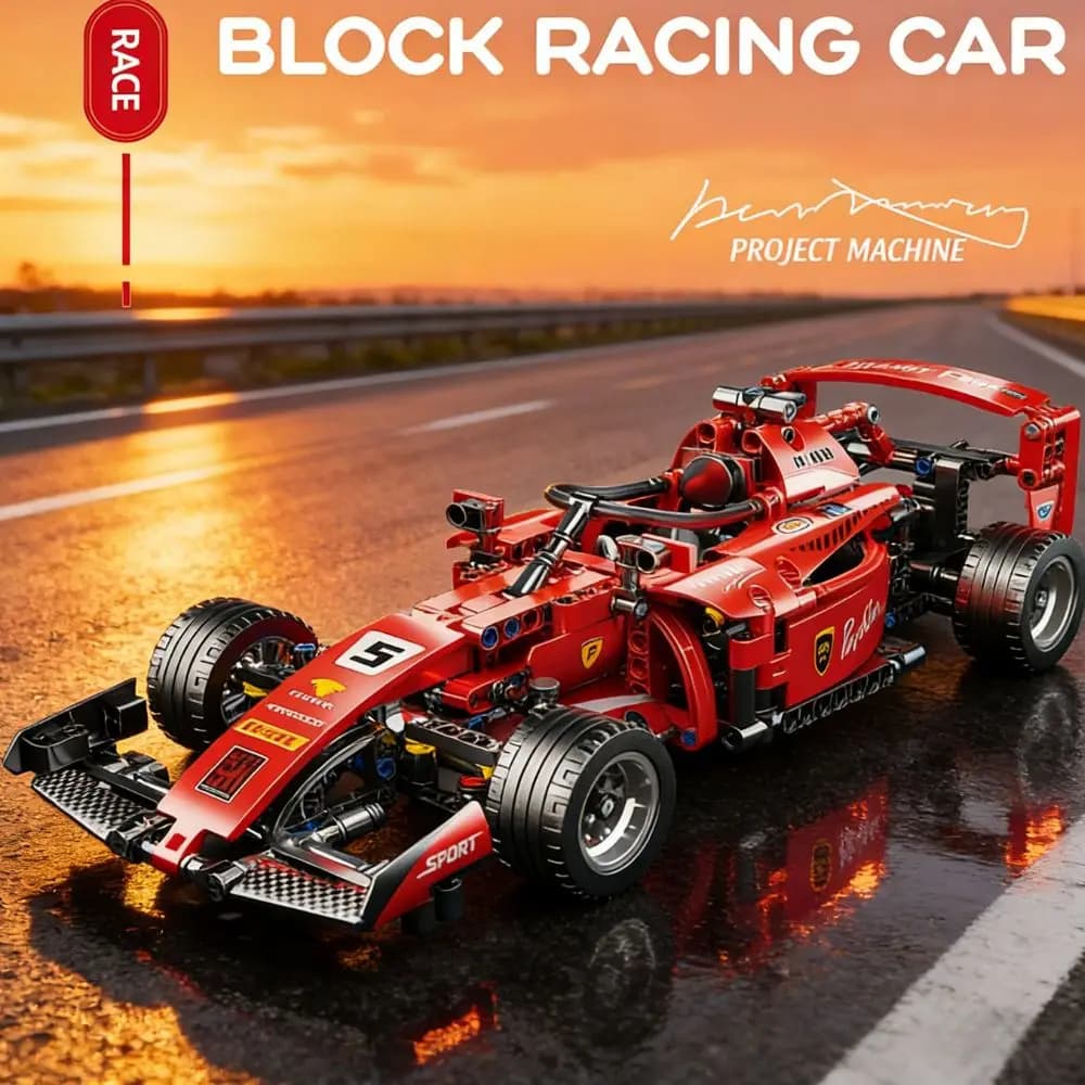Toylinx FAI DA TE 455 PCS F1 RC Auto Da Corsa Blocchi Per Bambini Auto da Costruzione Giocattoli Regali Fresco Da Collezione Modello di Auto Kit Edificio Creativo Senza Scatola