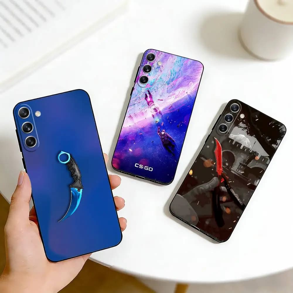 Custodia per telefono Game CS-GO per Samsung Galaxy A73, A72, A71, A70, A53, A52, A51, altre custodie morbide nere