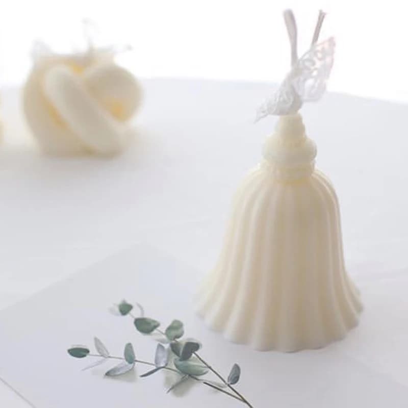 Stampo per candele in Silicone a forma di campana 3D stampi in gesso fai-da-te per decorazioni auto aromaterapia stampo per candele in cera di soia