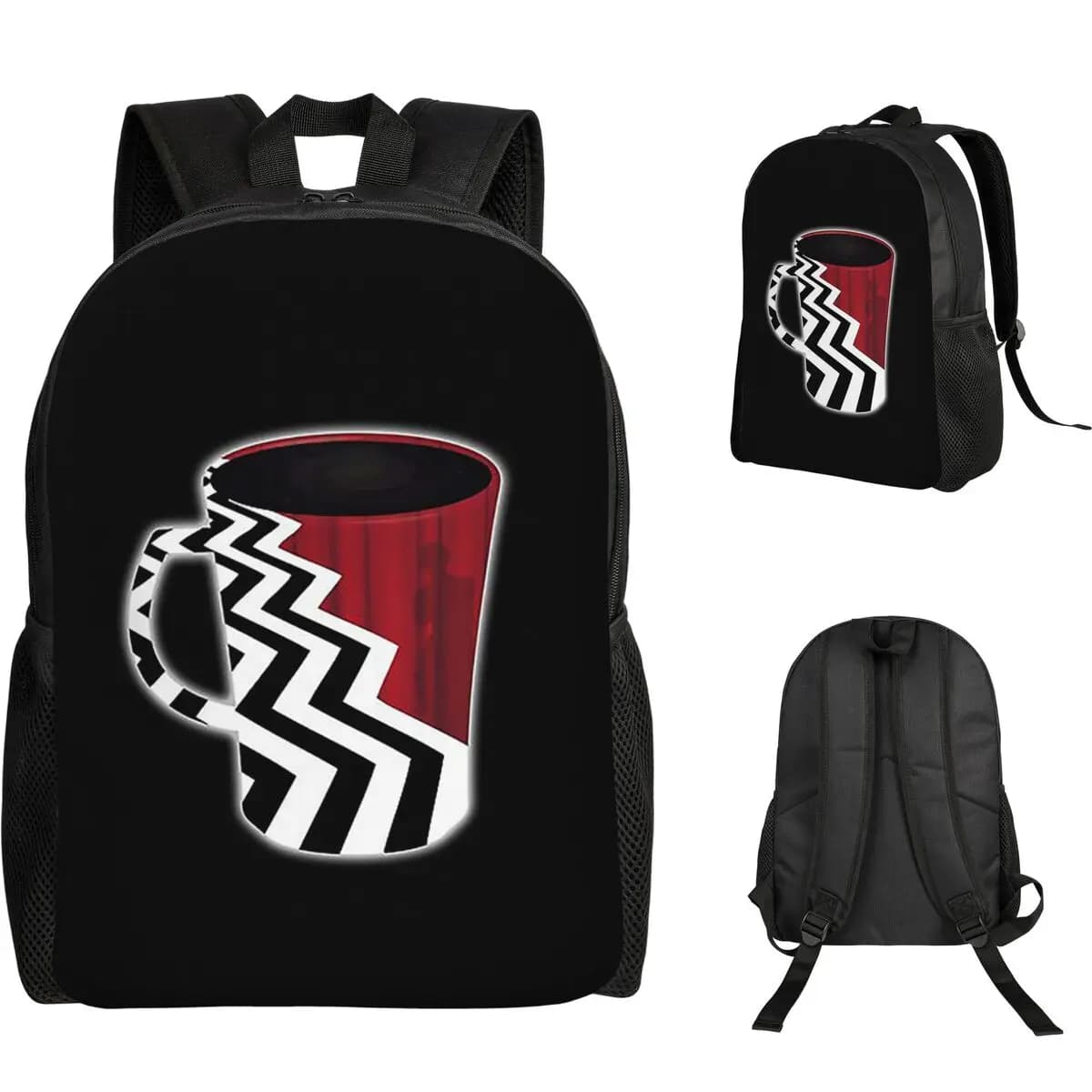 Twin Peaks Red Room Student Backpack School Bag Hiking Travel Daypack for Boys Girls Fashion Bookbag Shoulder Bags