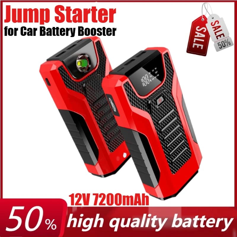 Accumulatori e caricabatterie di riserva per dispositivo di avviamento portatile per avviamento di emergenza per auto 12V 7200mAh per batteria ricaricabile Booster