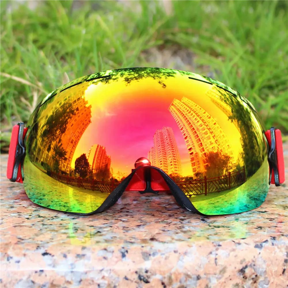 Occhiali da sci antiappannamento a doppia lente per uomo e donna Snowboard Sci sulla neve Occhiali invernali Grande campo visivo Occhiali da maschera da neve
