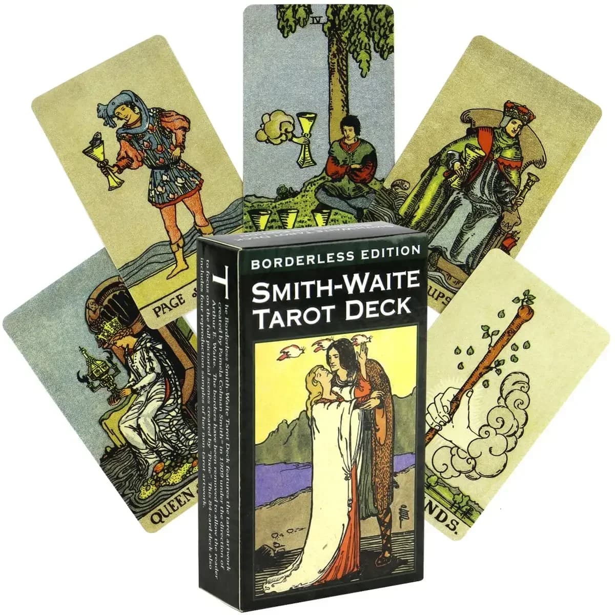 Tarocchi Smith Waite senza cornice, classici essenziali per principianti, gioco da tavolo per il centenario