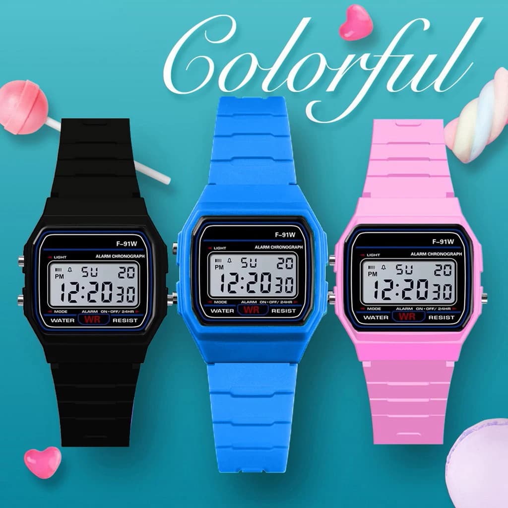 Men's Waterproof Digital Military Analog Sports LED Wrist Watch for Kids Women's Watch with Kids Bracelet Alarm