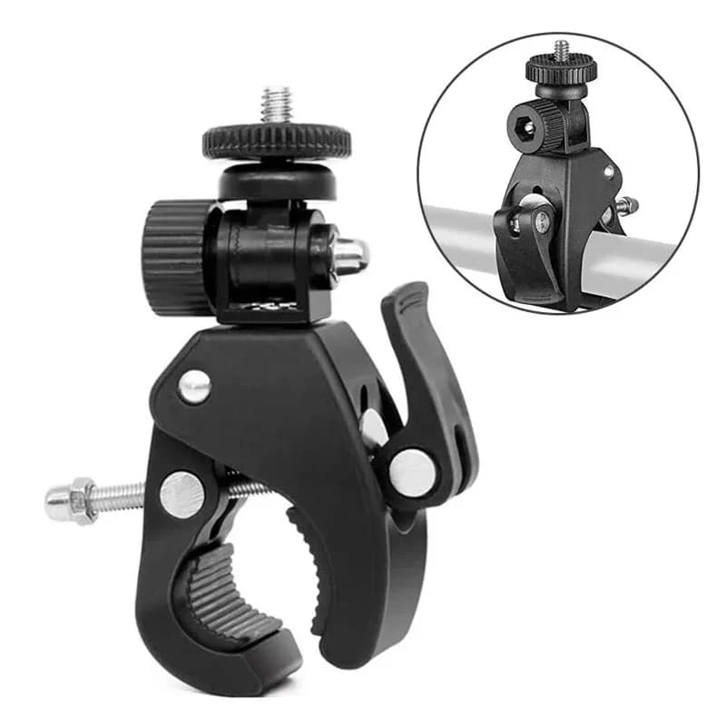 Universal Bicycle Mount Clamp for GoPro/Insta360/DJI Action Cameras, 360° Rotatable Bike Handlebar Holder‌