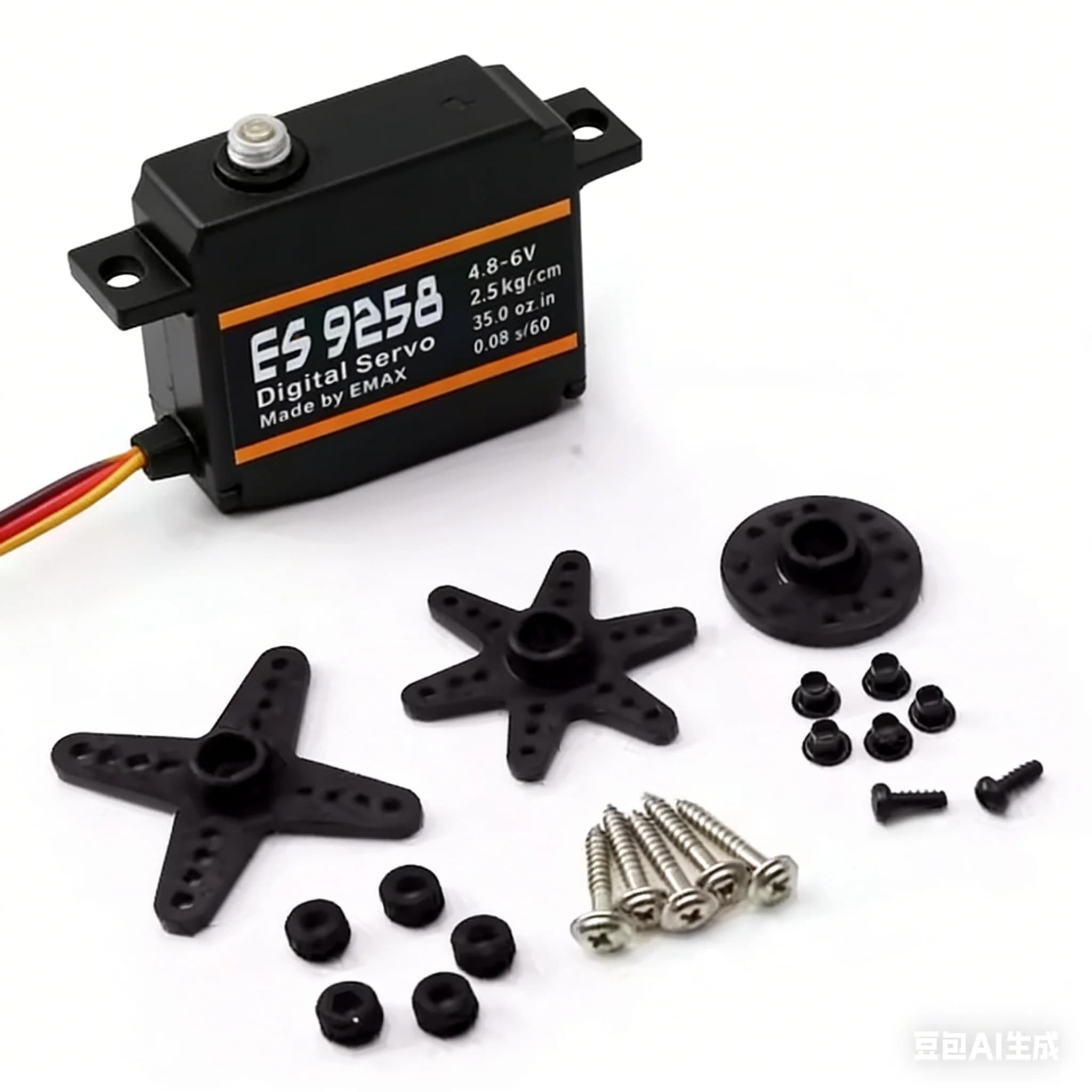 Servo Digitale in Metallo EMAX ES9258 25g Originale per Elicotteri RC 450/500