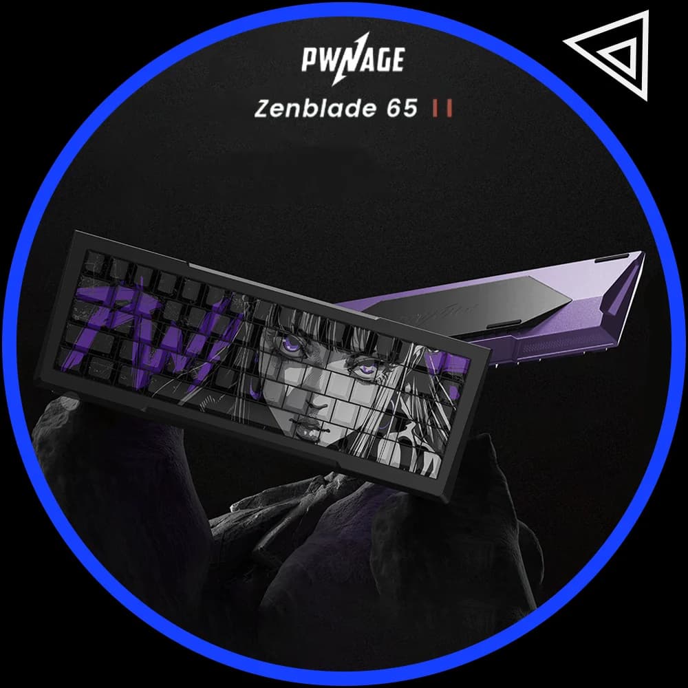 PWNAGE Zenblade65 Magnetic Switch Mechanical Keyboard Wired 8000Hz Polling Rate 0.01mmRT Gaming Keyboard Aluminum Alloy Keyboard