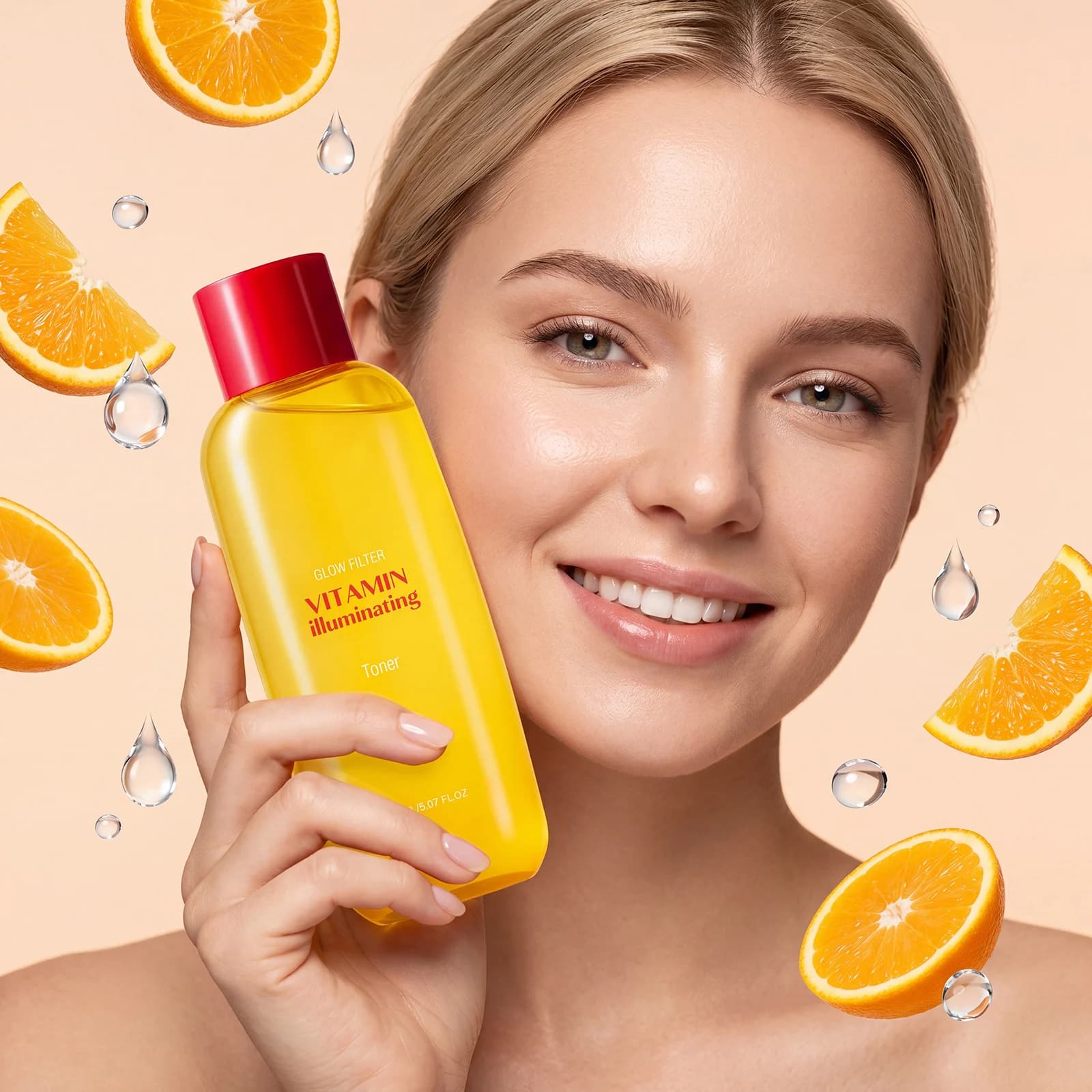 Brightening Toner Vitamin C Lasting Glow Exfoliation Facial Deep Moisturizing Contains Niacinamide Nourish Skin Care Essence New