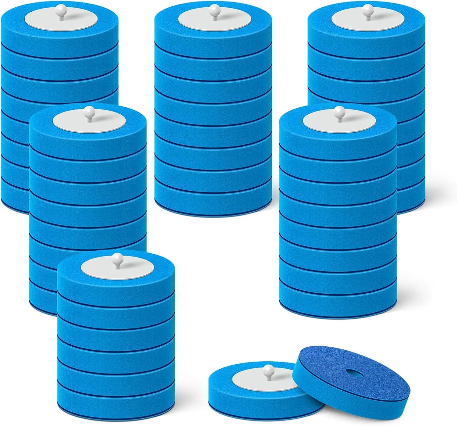 48 Count Disposable Toilet Brush Heads, Wand Refills for Bathroom Cleaning, Not for Electric Brushes