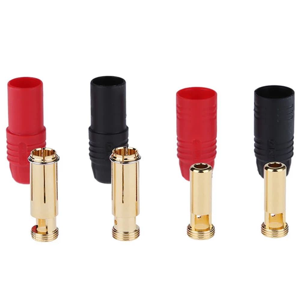 1 Pair Amass AS150 Anti Spark Connector 7mm Gold Plated Banana Plug Set for RC LiPo Battery ESC Motor Drone Car Boat