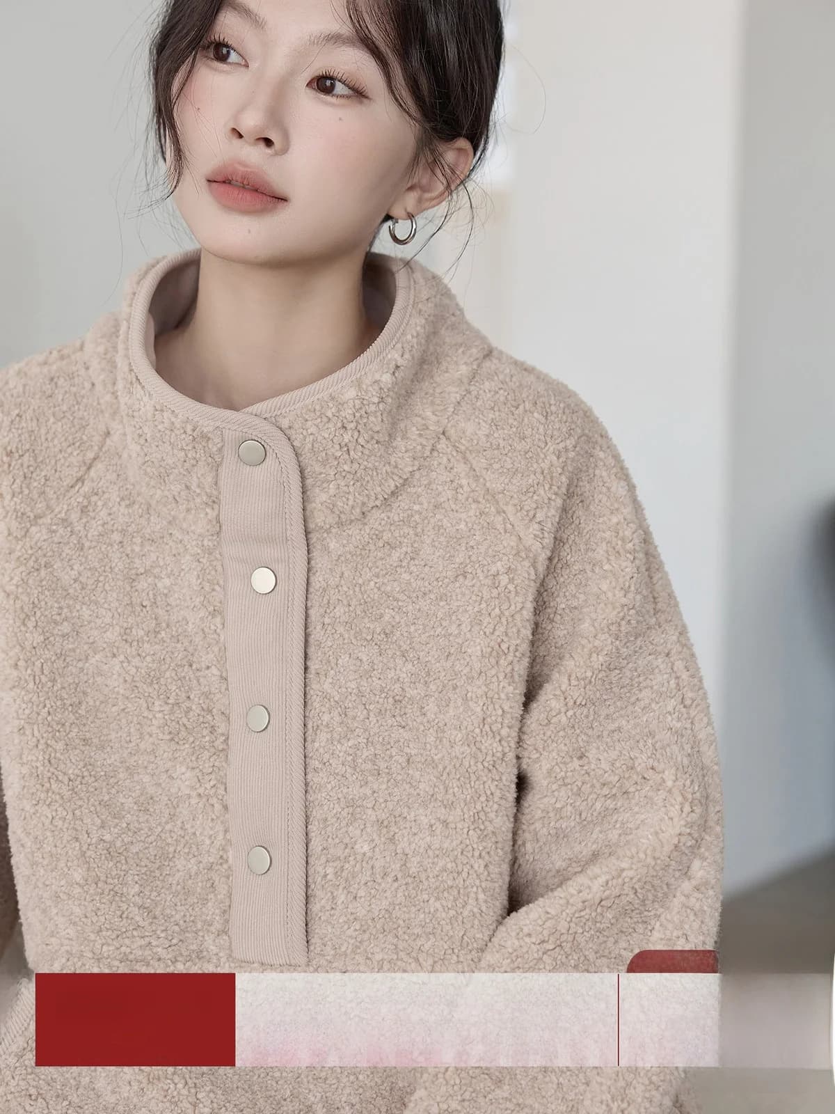 Felpa con Cappuccio HuiXi Fce Lined da Donna, Autunno Inverno, Moda Casual Versatile, Colorata, Stile Coreano, Maniche Lunghe