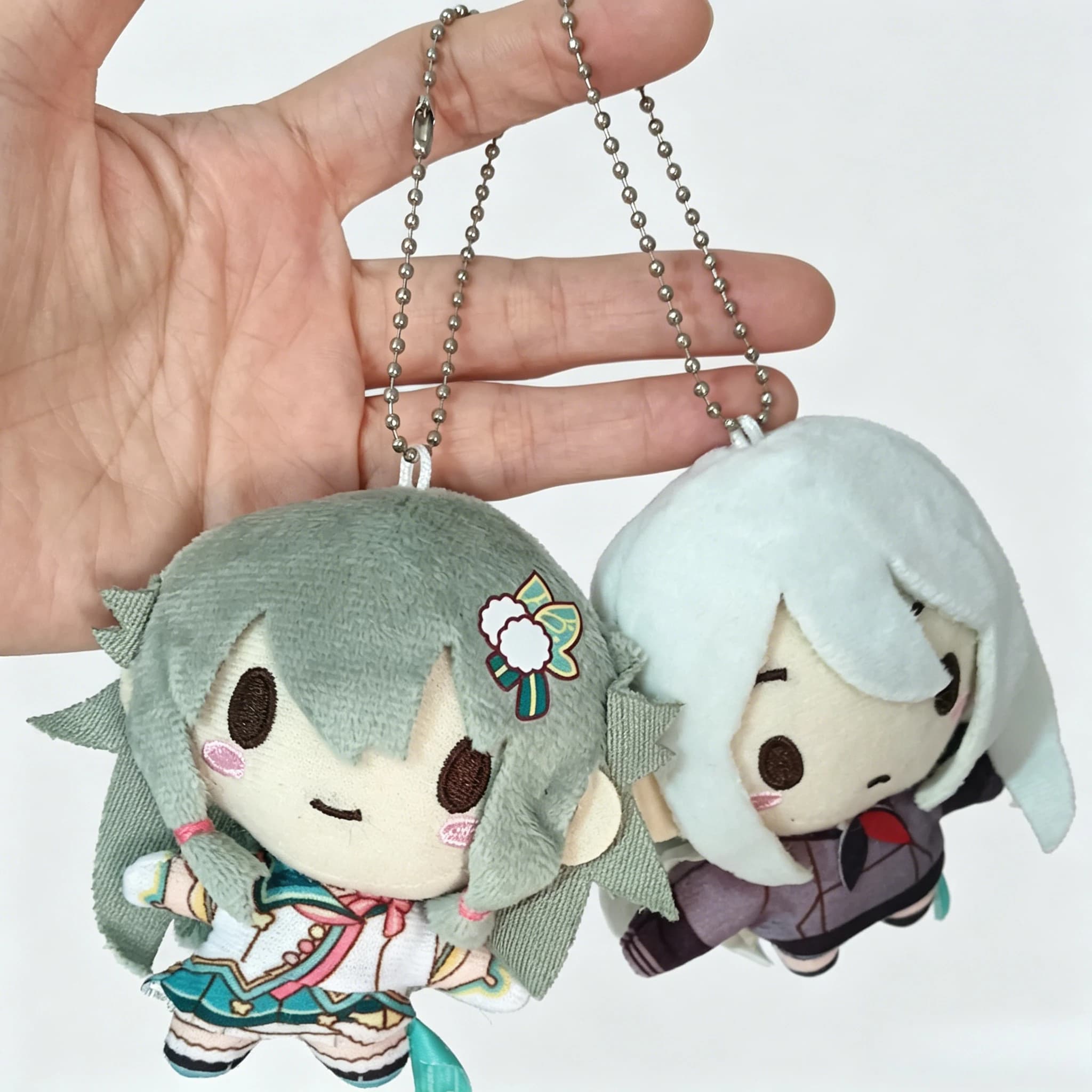 10cm Cute Anime Plush Keychain Kawaii Mini Doll Bag Charm Backpack Car Key Ring Decoration Soft Stuffed Toy Gift Ornaments
