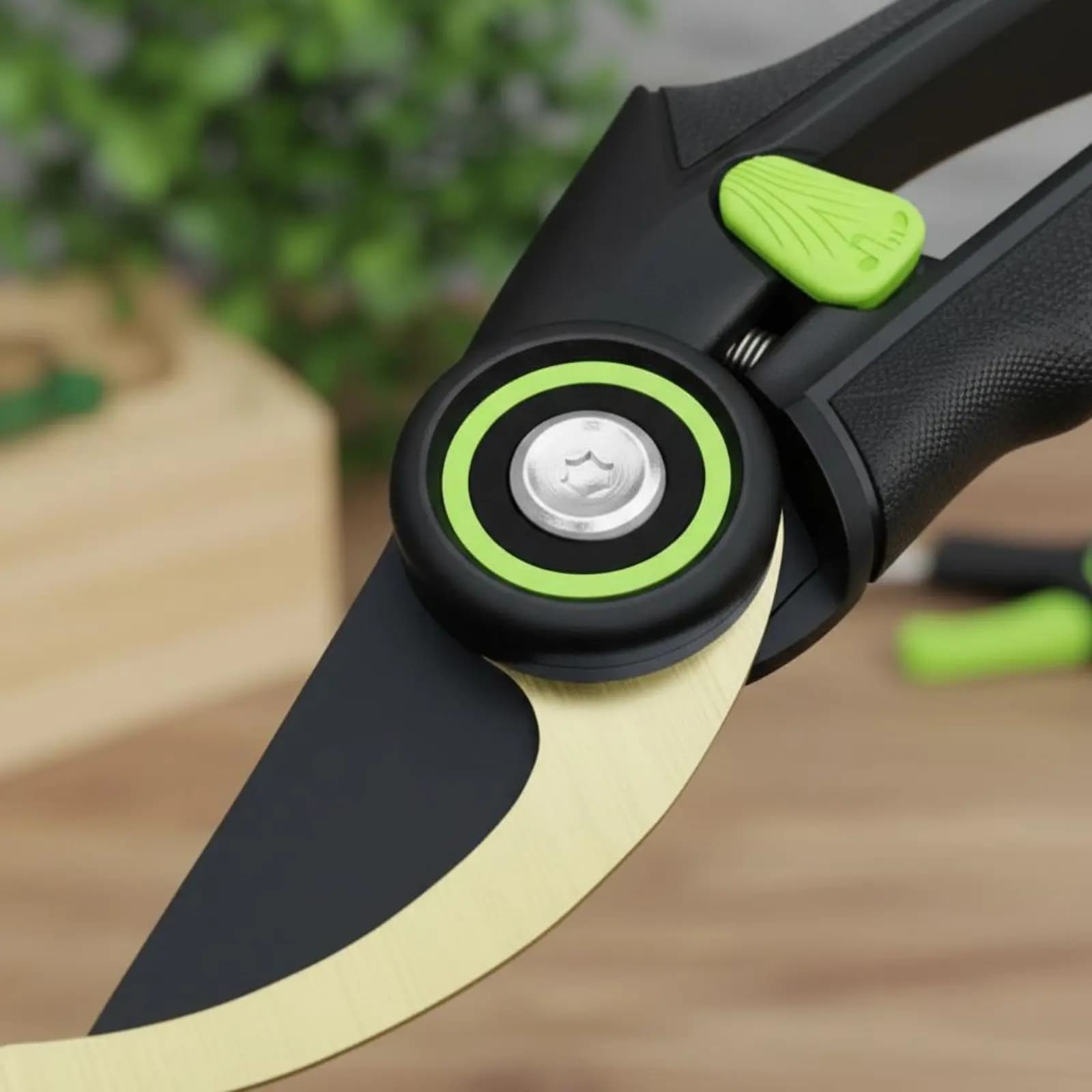Forbici da Potatura Trasversali con Impugnatura Antiscivolo, Forbici da Giardino Ergonomiche con Lama Affilata per Risparmio di Fatica