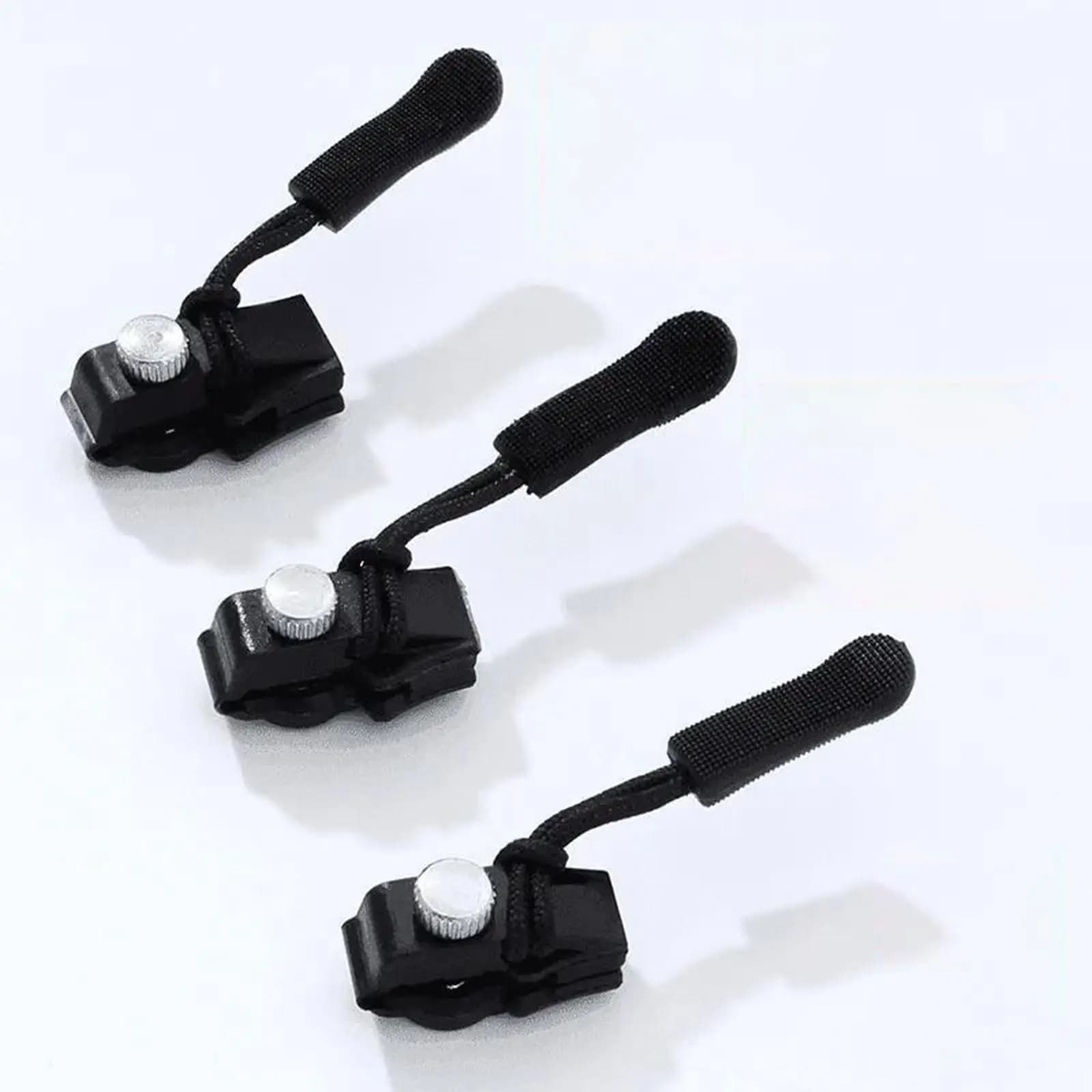 Metal Nylon Zipper Repair Kit Universal Sliders No Sew Easy Fix for Jackets Tents Bags