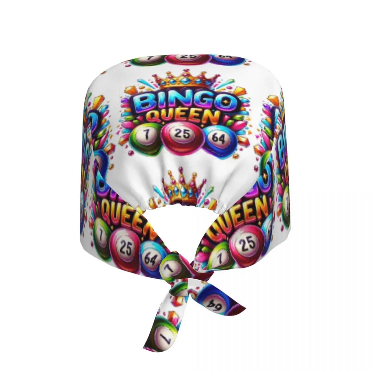 Cappello da Infermiera Unisex Regolabile Bingo Queen Best Player Of Vacation Bingo, Berretto Chirurgico da Lavoro per Dottori e Dentisti