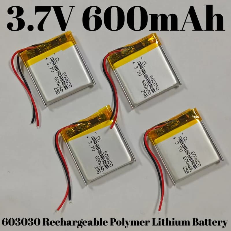 603030 Batteria al litio polimerica ricaricabile da 3,7 V 550 mAh per purificatore d'aria applicabile Altoparlante Bluetooth Smart Water Cup Luce a LED