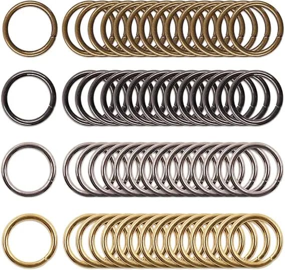 50 pezzi anello in metallo fibbia per tracolla collare per cani anelli O D tessitura ganci a catena ganci borsa chiusura ad anello accessori per cucire fai da te