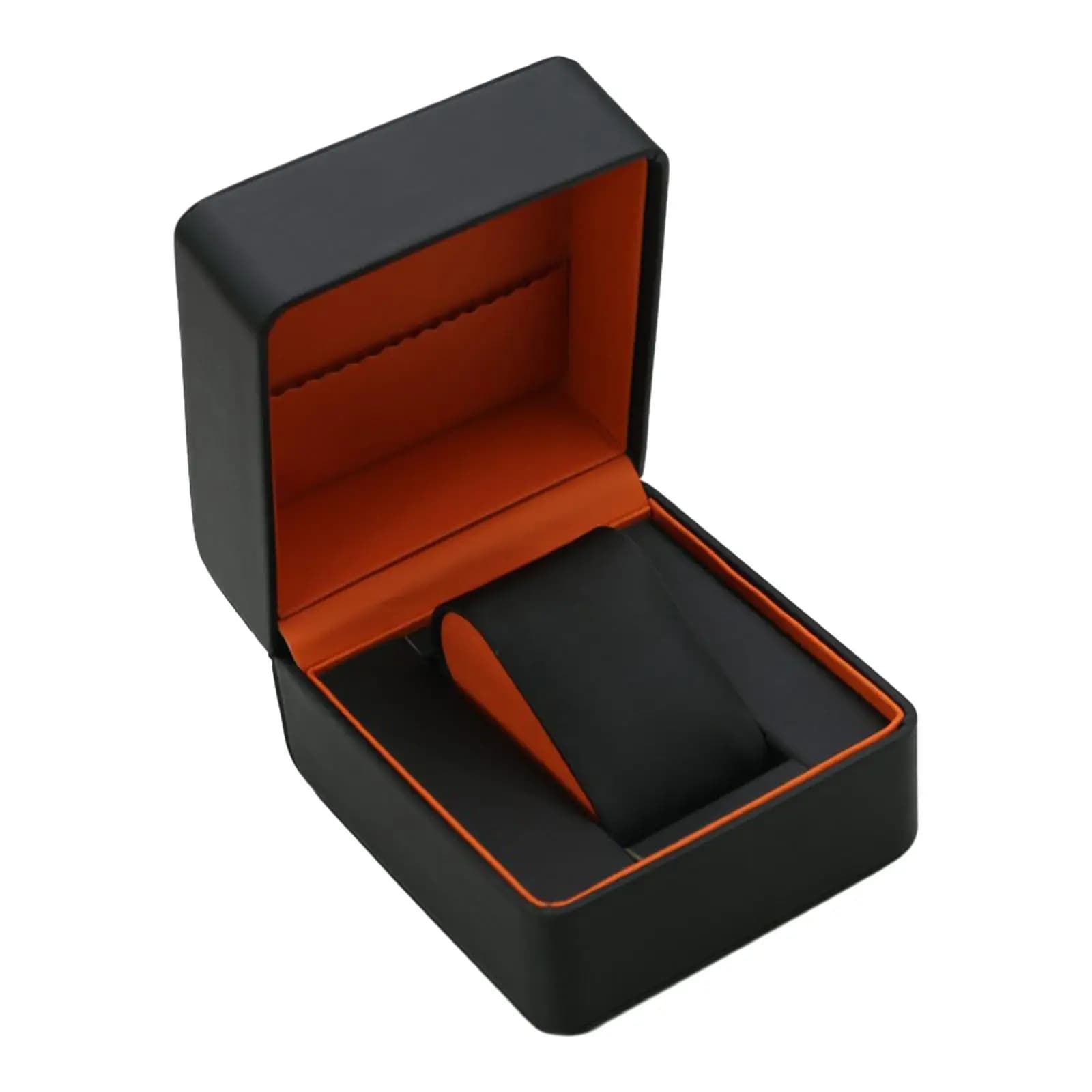 Men's portable single watch case watch case for watches with light and elegant multipurpose jewelry case PU leather
