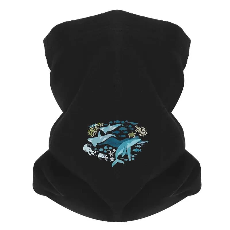 Life of the Ocean Swimming Species Animals Man Outdoor Scarf Mask Pussy for neck Hat Women's cap Copricapo Antivento Mantieni warm winter Multifun