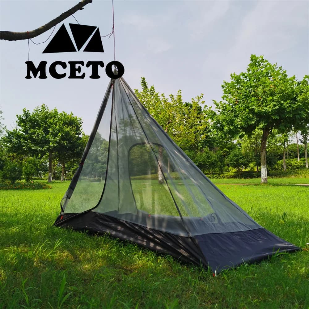 Internal mesh curtain 320/400 Square tent without stem Light summer mosquito net for outdoor camping Shoulder backpack Hiking