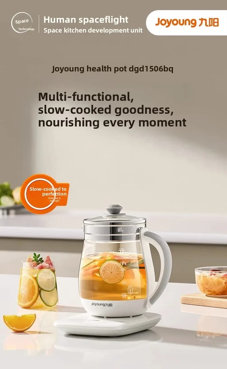 220V Joyoung Multifunctional Electric Kettle Auto Temperature Control Glass Tea Maker Office Home Appliance LYH