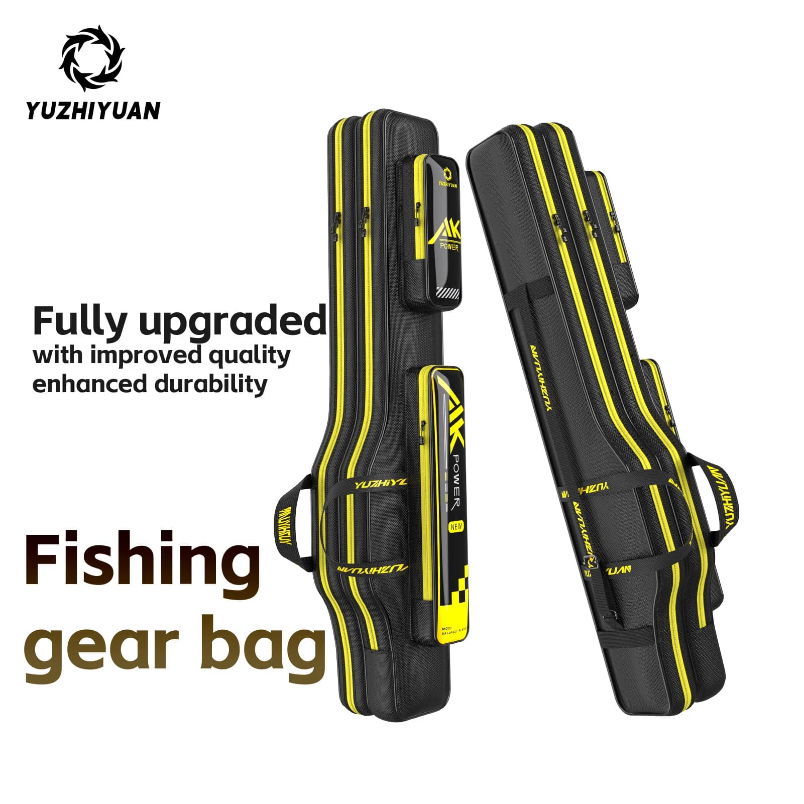 Large fishing rod case, fishing gear bag, fishing gear box, thick and durable fishing accessories