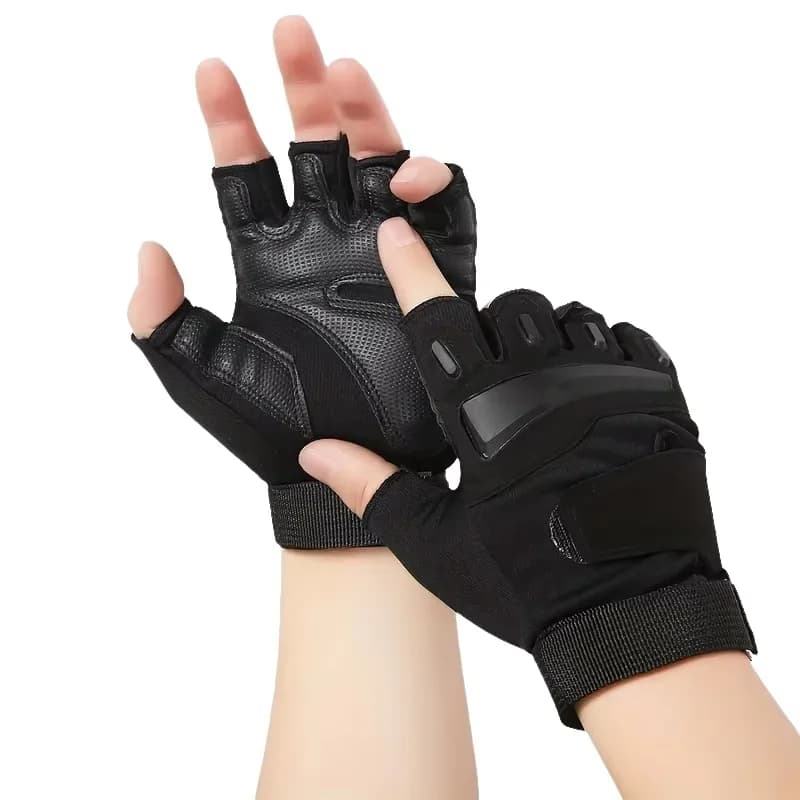 Men's Fingerless Breathable Workout Gloves Tactical Combat Shooting Motorcycle Weight Lifting Gloves