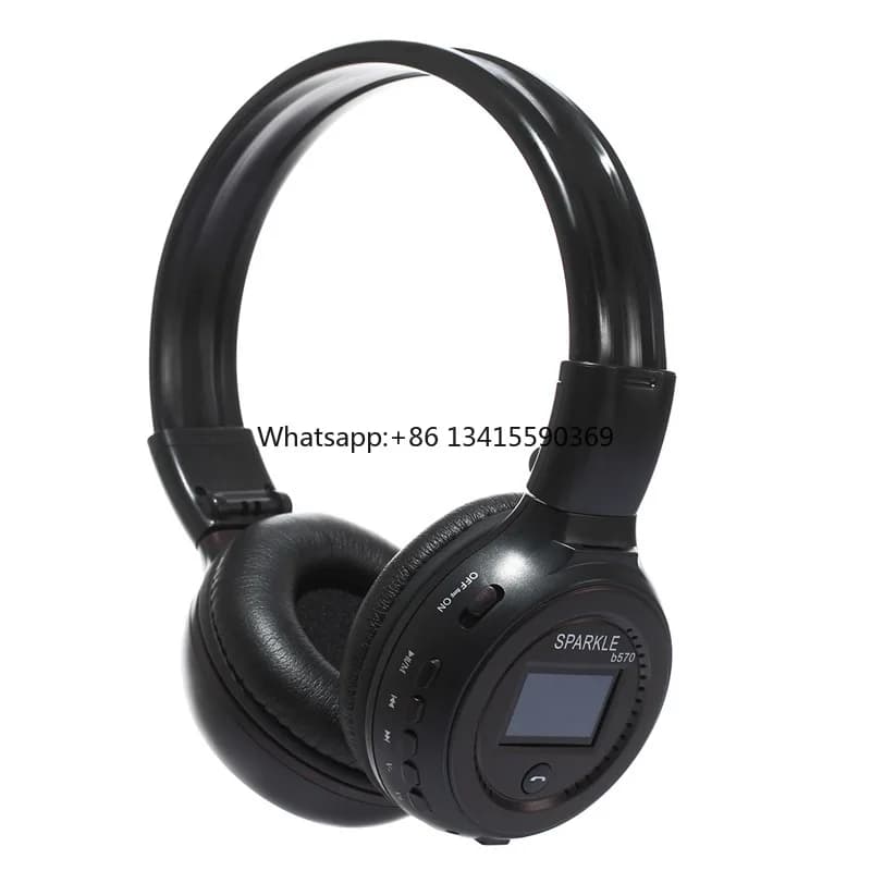 ZEALOT B570 wireless headphones of the best quality Radio Fm Over Ear Stereo headphones with blue tooth for computer phone