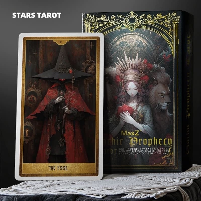 Gotico Seer Mazzo di tarocchi neri 78 carte Mistero scuro Divinazione Oracle Rider Waite Oculto Guida Regalo Inglese Spagnolo Russo