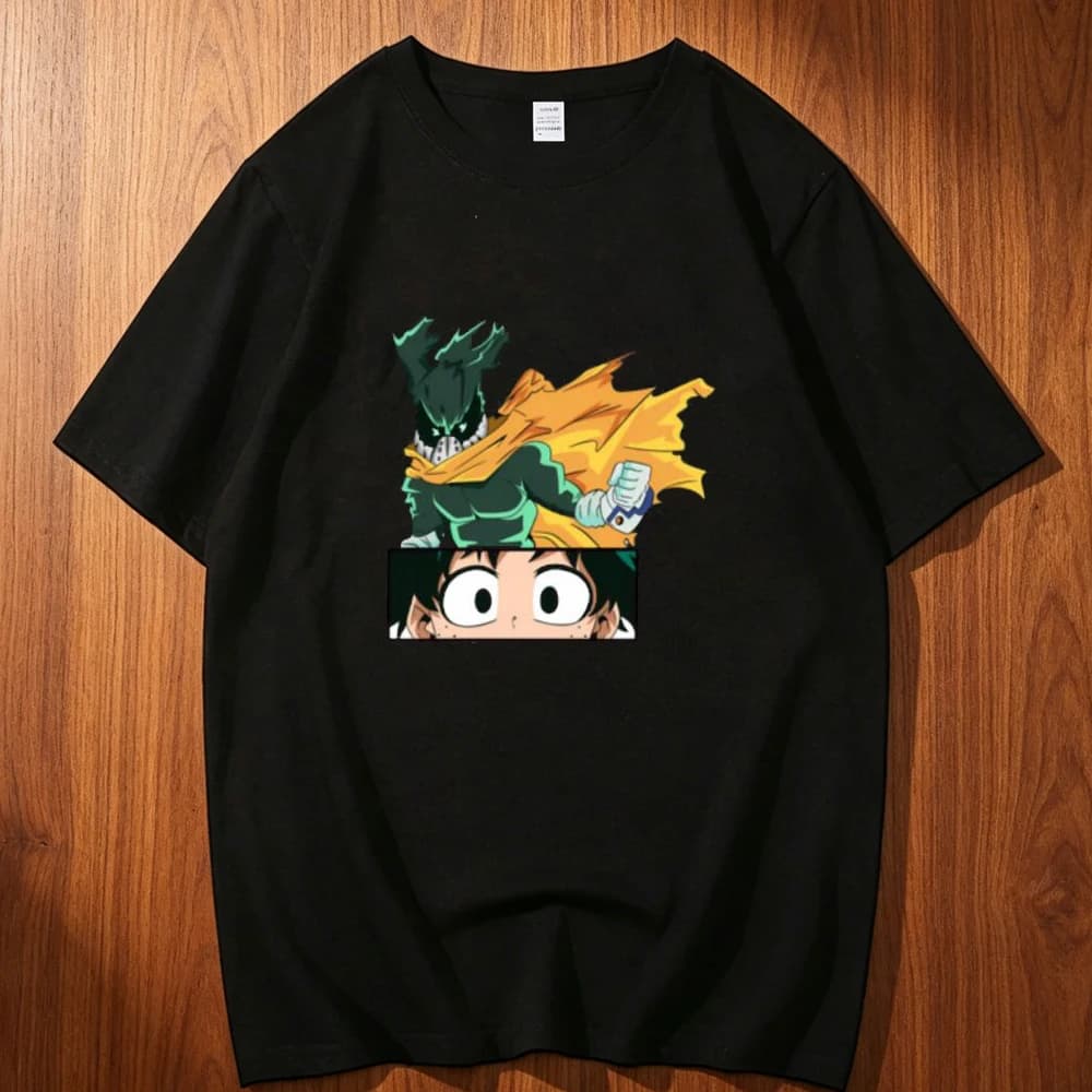 My Hero Academia cotton t shirt men Gothic Classic Trendy 80s Pastel t-shirt Psychedelic Pop Culture Colorful Gothic 80s hip hop