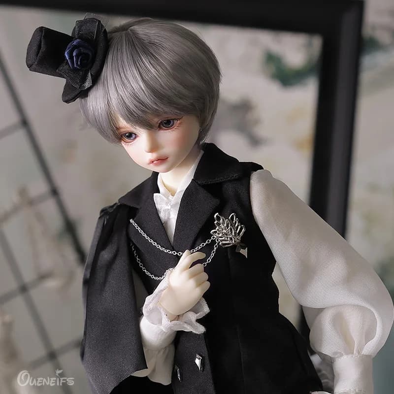 BJD Doll 1/4 Heronk con Minifee New Boy Body Tuxedo Gentleman glamour con cappello formale modello giocattoli in resina per ShugaFairy