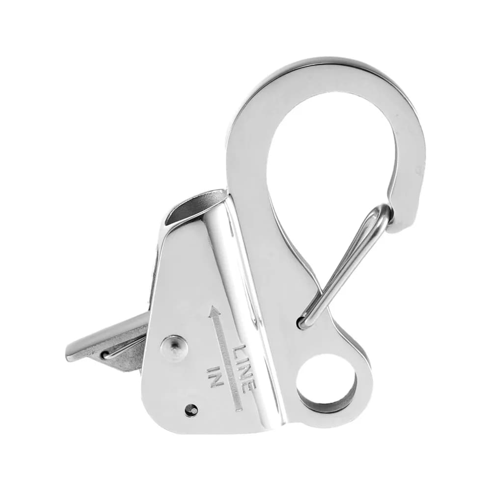 Black Stainless Steel 304 Quick Thread Rope Hook, Fender Spring Hook Adjustable Sliding Boat Anchor Hook