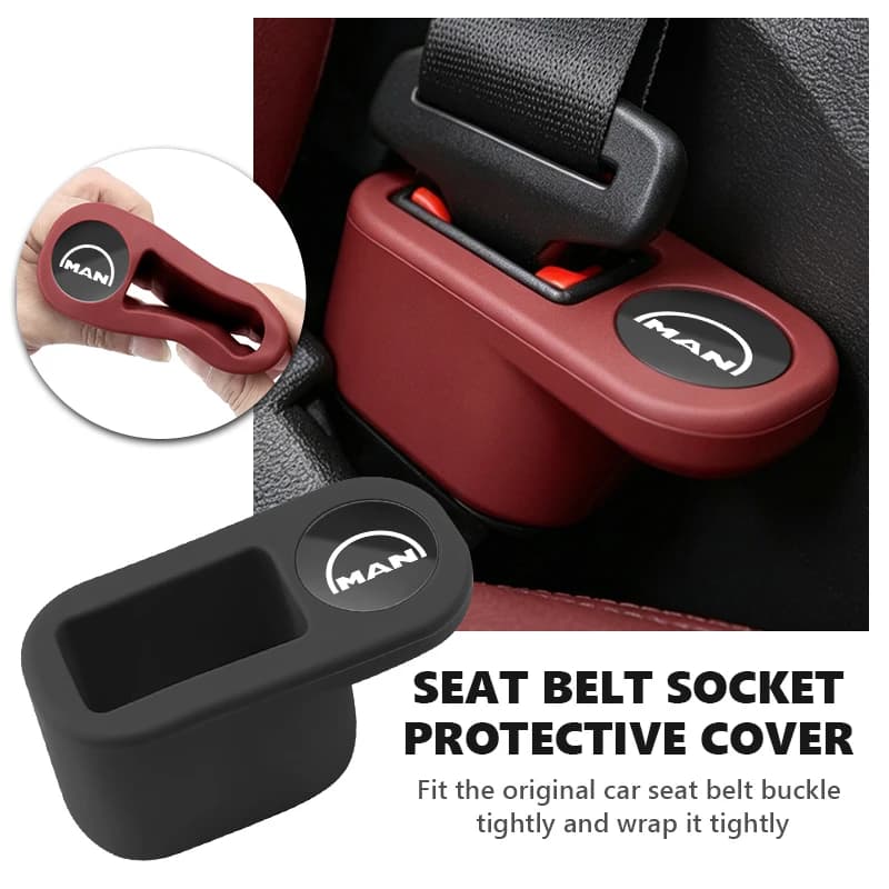 Car Seat Belt Base Anti-Collision Protector Cover Accessories For Man TGX TGS TGM TGE eTGX eTGS
