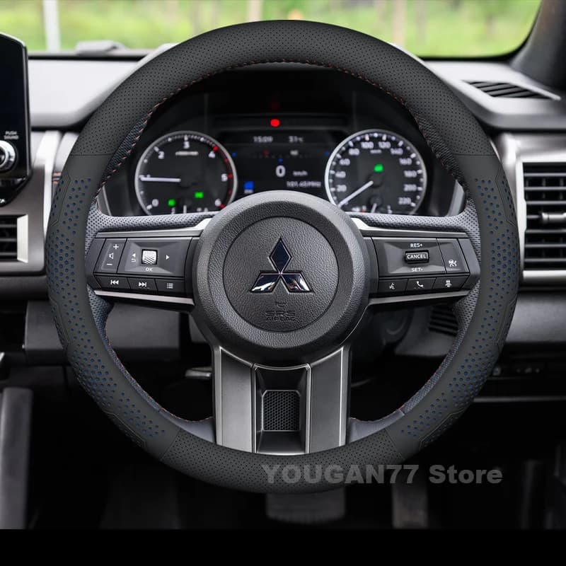 Coprivolante in Pelle per Mitsubishi L200 2016-2025, Antiscivolo, Accessori Interni Auto per Mitsubishi Xpander 2025