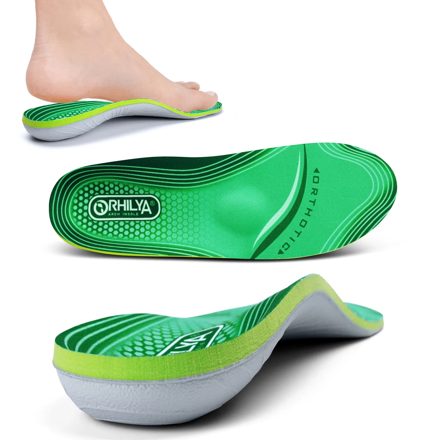 IFitna Soletta ortopedica per sollievo dalla fascite plantare Piedi piatti Supporto per arco alto Inserto per dolore metatarso Uomo Donna in piedi tutto il giorno