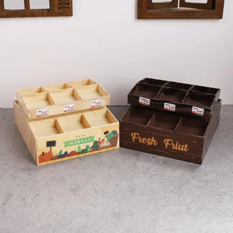 1/12 Simulazione di casa delle bambole Espositore per supermercato Frutta Verdura Rack Modello Mobili per casa delle bambole Decor Accessori per casa delle bambole